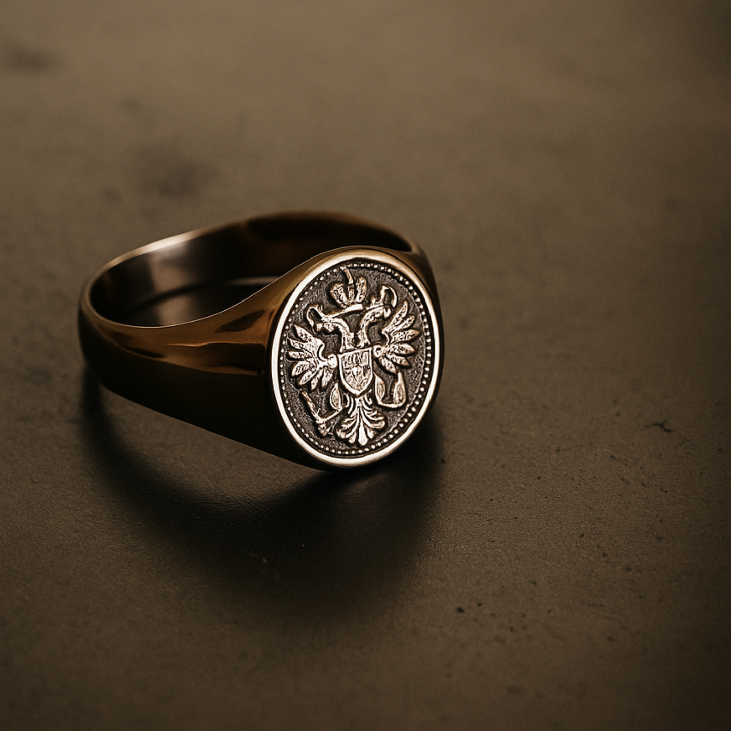 Personalized Family Crest Signet Ring
