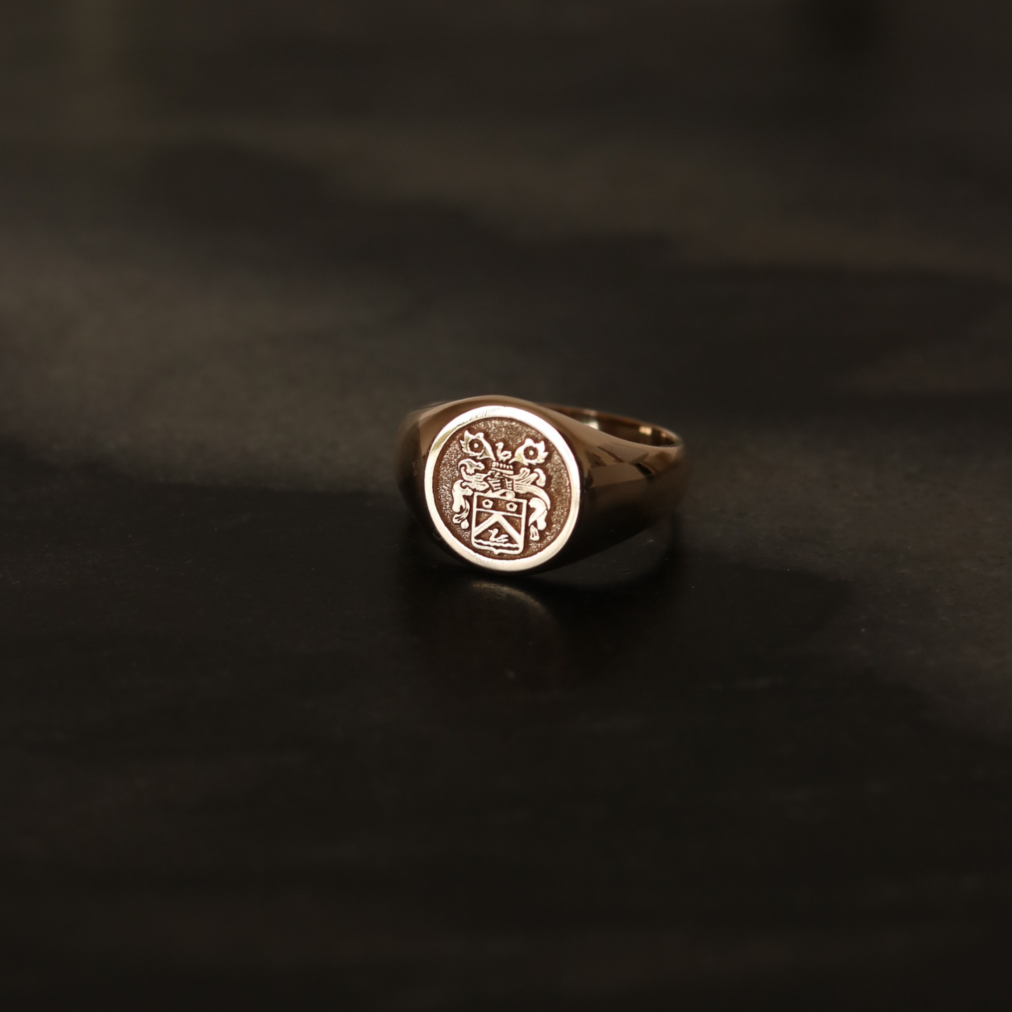 Personalized Family Crest Signet Ring