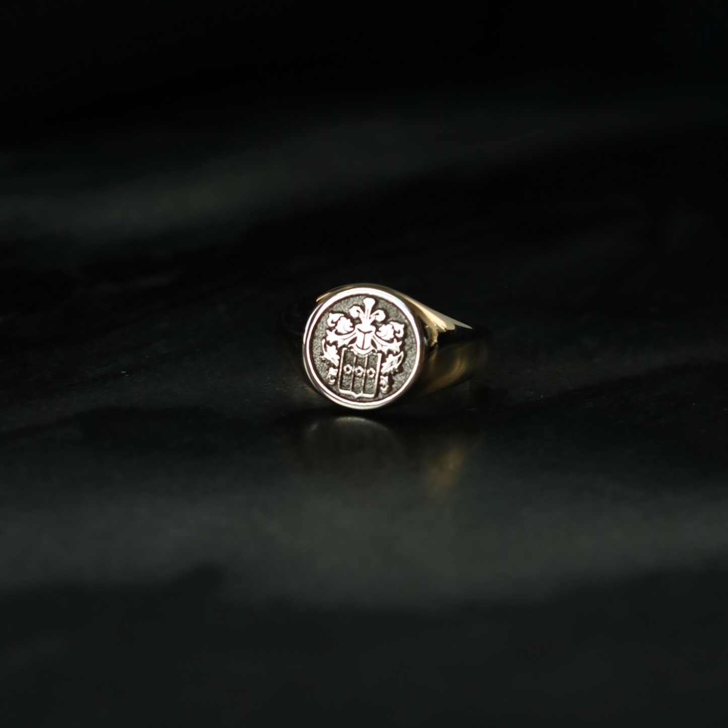 Personalized Family Crest Signet Ring