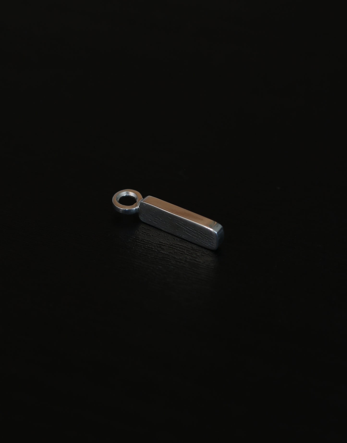 Men's Silver Box Chain with Bar Pendant