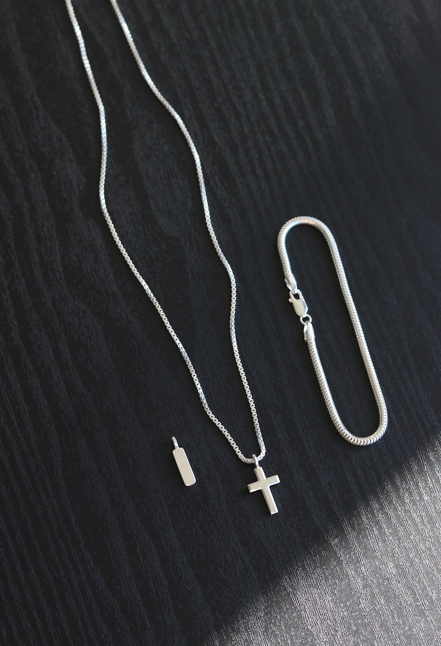 Two Pendants with Chain and Bracelet Combo