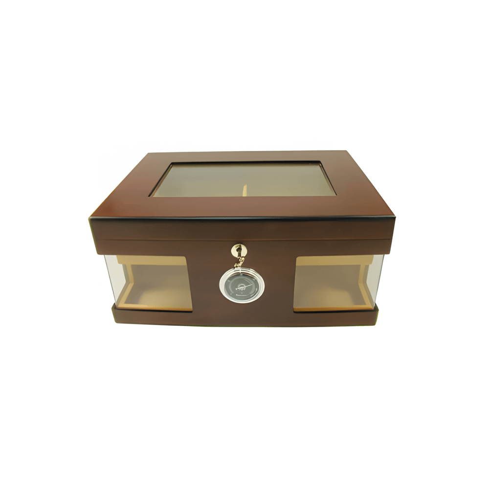 Large Mahogany Humidor – Glass Front