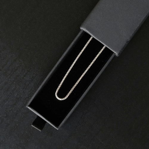 Men's Silver Box Chain Necklace