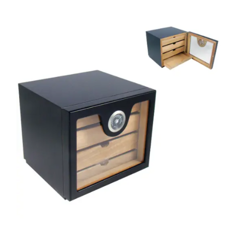 Four Drawer Humidor - Glass Door