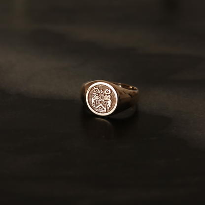 Personalized Family Crest Signet Ring