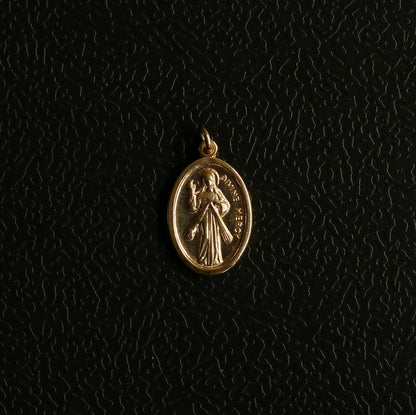 Silver Divine Mary Pendant and Chain