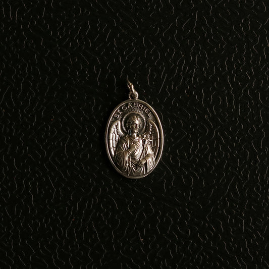 Silver St Gabriel Pendant and Chain