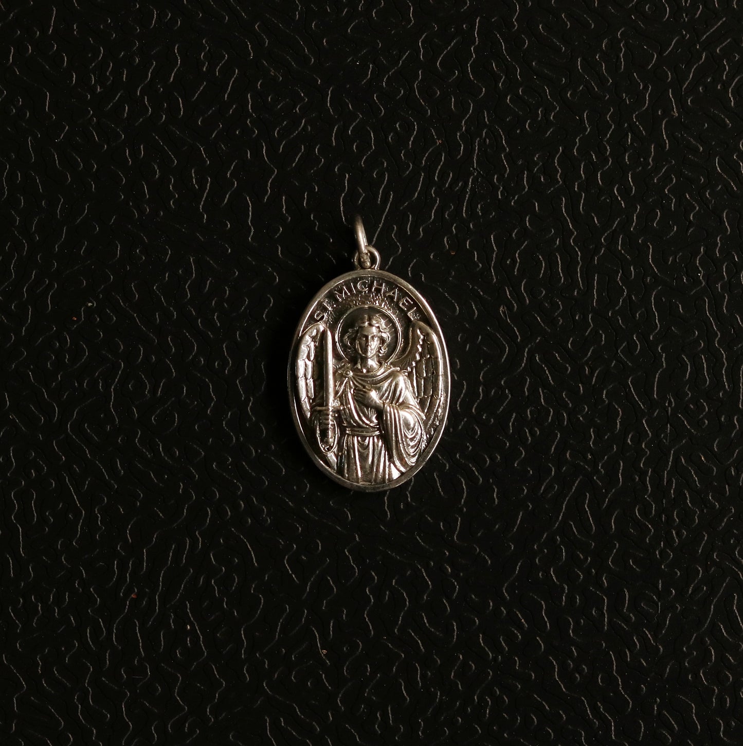 Silver St Michael Pendant and Chain Version 2.0