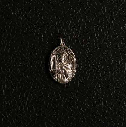 Silver St Michael Pendant and Chain Version 2.0