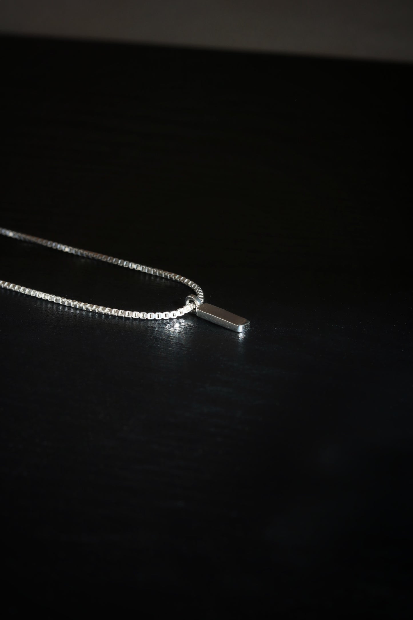 Bar and Cross Pendant with Box Chain Combo