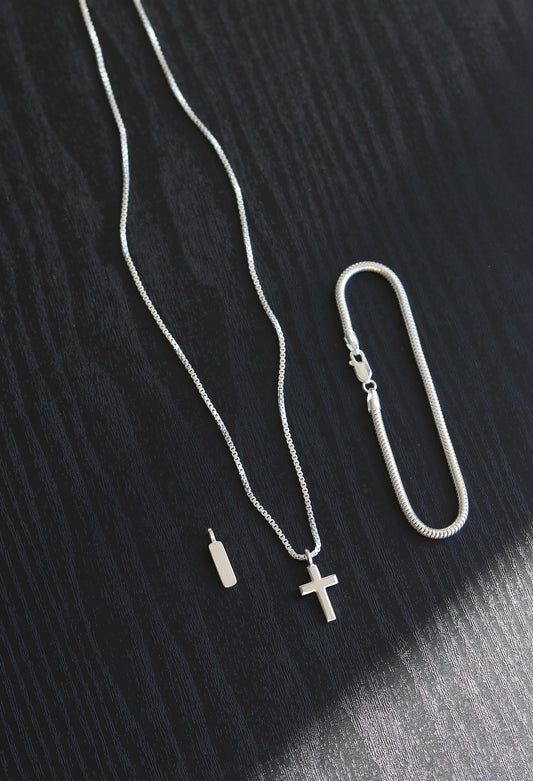 Two Pendants with Chain and Bracelet Combo