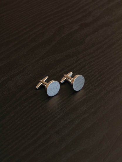 Round Cufflinks - Silver