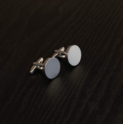 Round Cufflinks - Silver