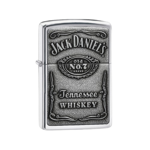 Zippo Lighter - Jack Daniels - Chrome