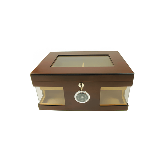 Large Mahogany Humidor – Glass Front