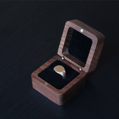 Round Signet Ring - Silver