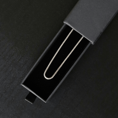 Men's Silver Box Chain Necklace